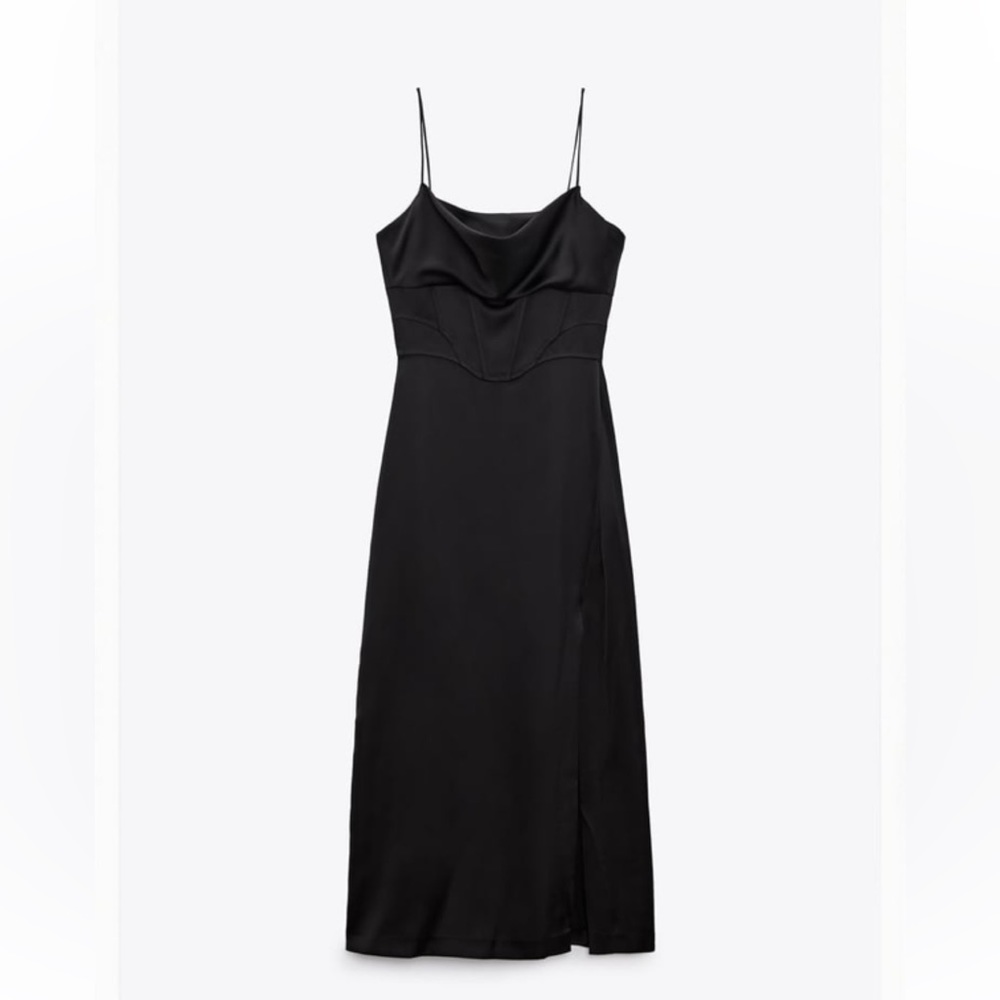 NWT Zara Satin Lingerie Style Dress